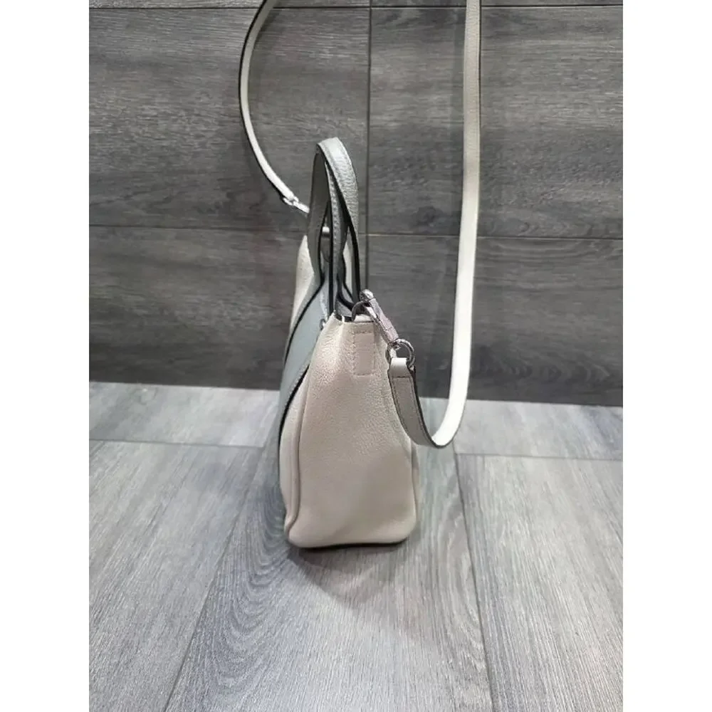 Marc Jacobs Grained Calfskin The Tag crossbody bag Tote Grey White B000680